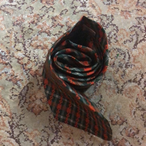 Vintage 1968 THE MAN’S SHOP JAMAICA 🇯🇲 Silk Tie Rasta Italy Made - Picture 5 of 16